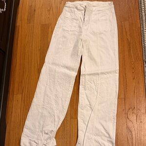 LC Lauren Conrad Women’s white wideleg Pants